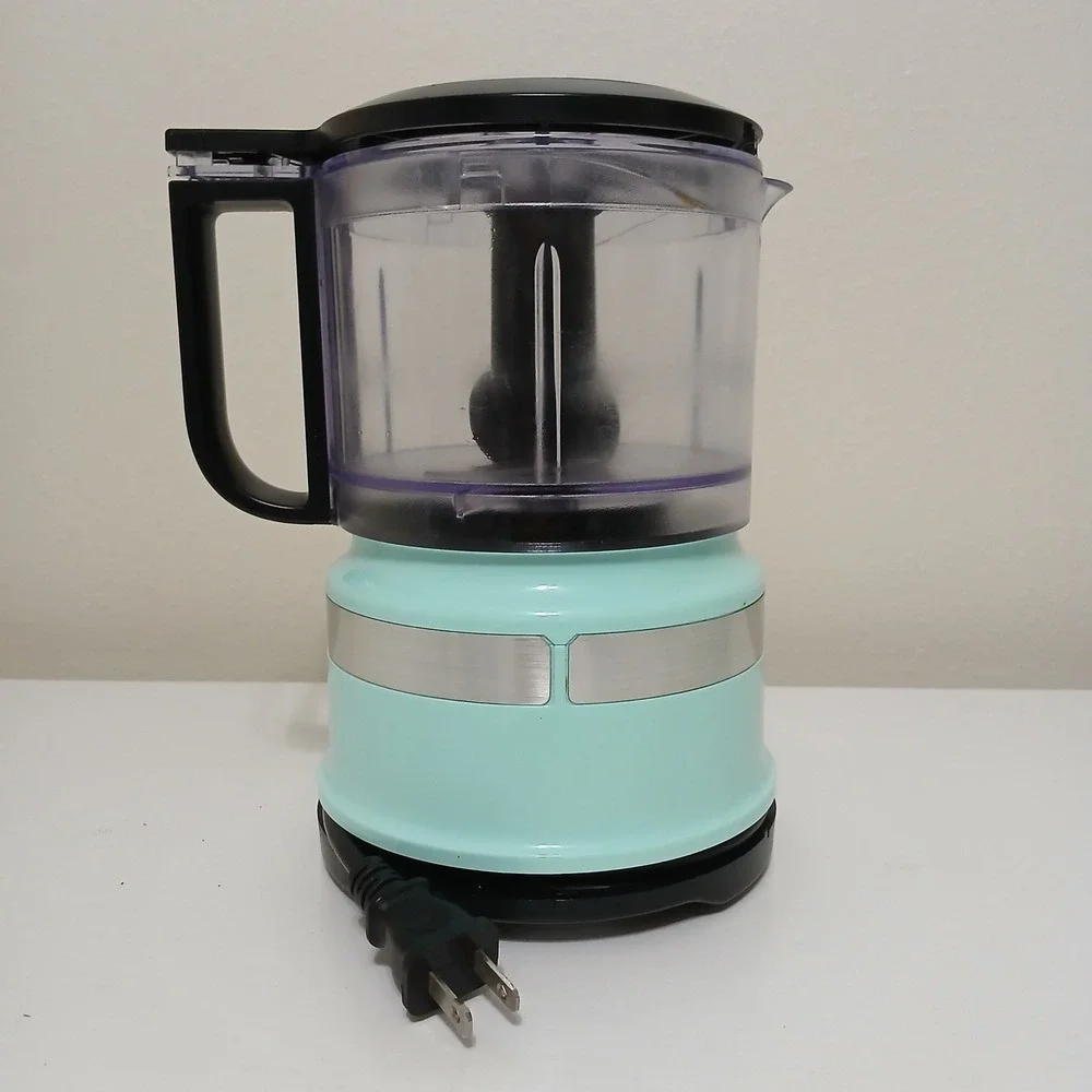 KitchenAid Mini Food Chopper‎ Turquoise 3.5 Cup Electric Chopper Appliance EUC